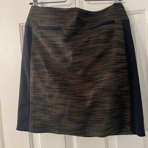 Ann Taylor Loft Olive Green Tweed Skirt